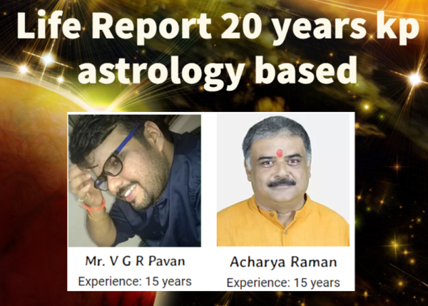 Life Report 20 years KP Astrology based